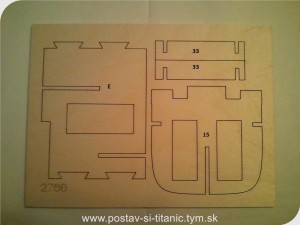 Postav si Titanic od Hachette 9.diel